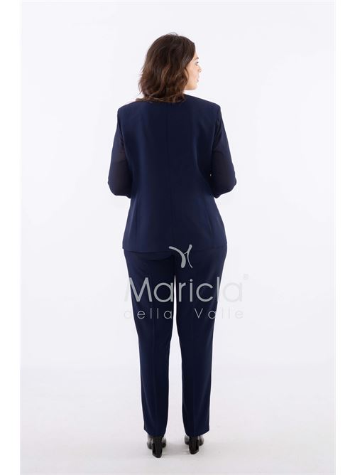 tailleur strass onda collo PAOLA FORTI | PF2180BLU